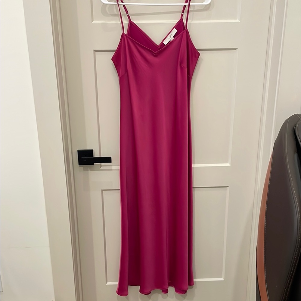 LOFT Pink Slip Dress